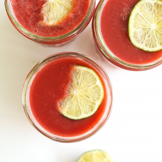 Ice Cold Grape And Strawberry Juice - Recipe photo by Chew This Up