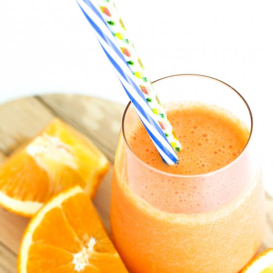 Tropical Orange Carrot Smoothie - Recipe photo by Chew This Up