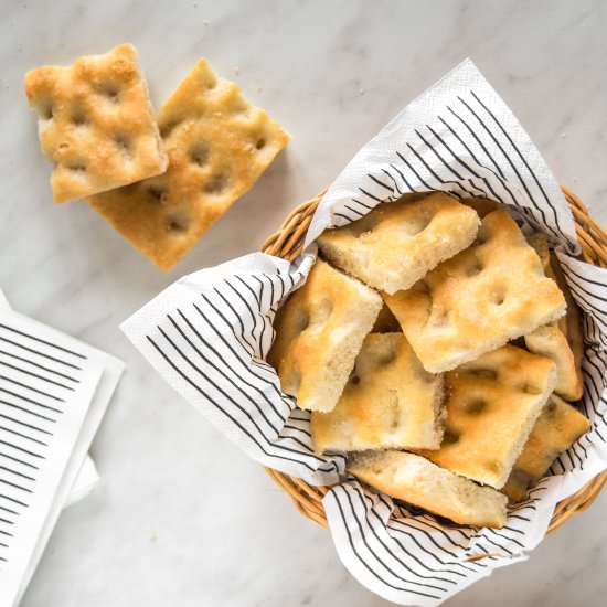 Genoese focaccia - Recipe photo by asmallkitcheningenoa