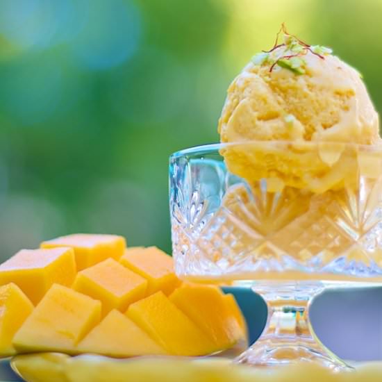 Mango Ice Cream - Recipe photo by Eat More Art