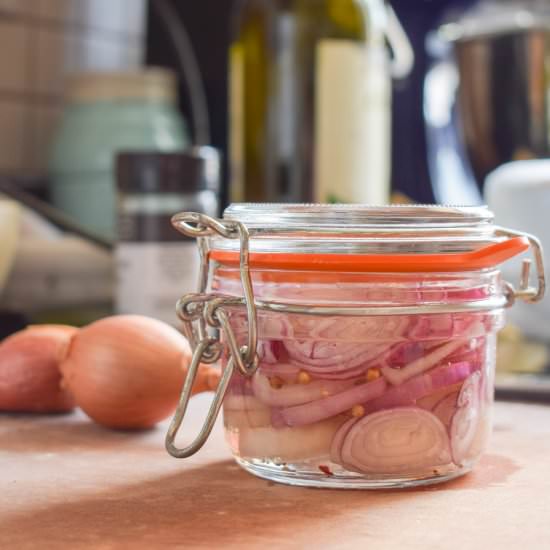 Easy Pickled Shallots - Recipe photo by forwardeats