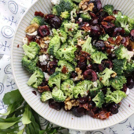Black Cherry Broccoli Salad - Recipe photo by pedanticfoodie