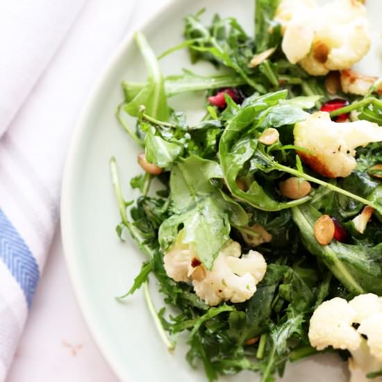 Warm Cauliflower Salad - Recipe photo by nourishingplate