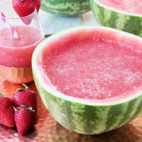 Strawberry Watermelon Wine Slushies - Recipe photo by Whitney Bond