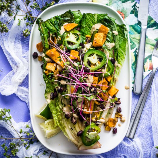 Grilled Romaine Southwest Salad - Recipe photo by rhubarbandcod
