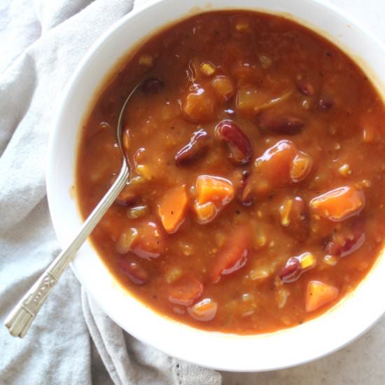 Awesome Chunky Tomato Bean Soup - Recipe photo by berry sweet life