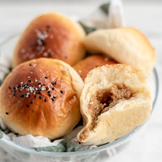 Pan de Coco (Coconut Filled Buns) - Recipe photo by gobblethecook