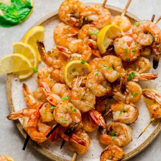 Low Carb Grilled Shrimp Skewers - Recipe photo by LifemadeSweeter