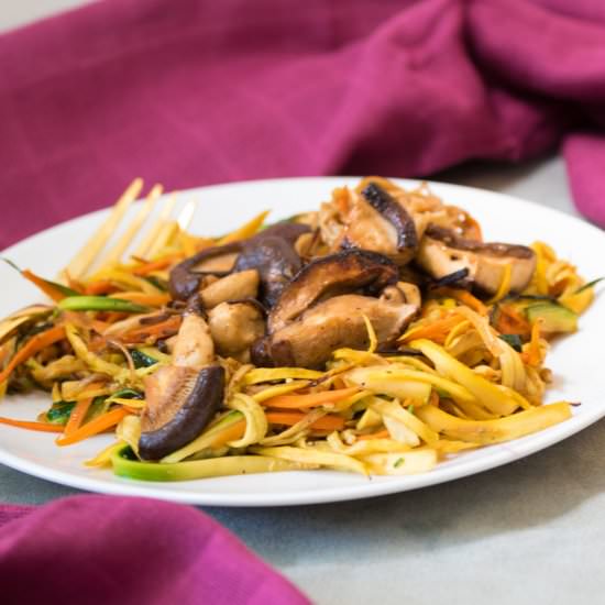 Japanase Grilled Mushroom Salad - Recipe photo by kitchencoup