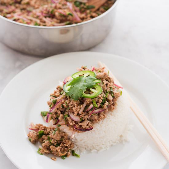 Larb Moo - Recipe photo by senseandedibility