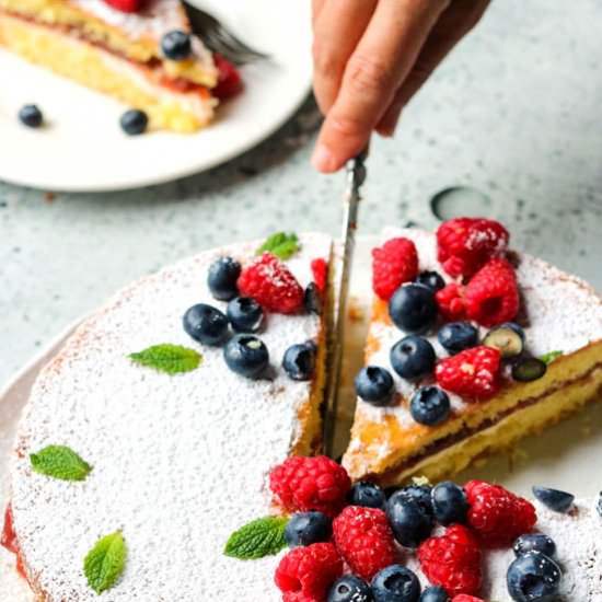 TORTA PARADISO WITH CREAM CHEESE & - Recipe photo by sugarlovespices