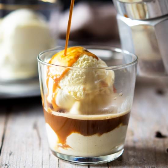Italian Affogato - Recipe photo by Inside the rustic kitchen