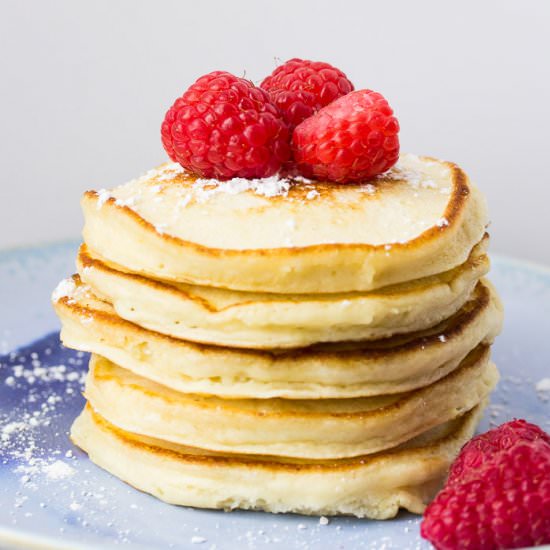 Lemon Ricotta Pancakes - Recipe photo by Delicious Little Bites