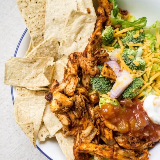 5 Minute Chicken Taco Salad - Recipe photo by Smart Nutrition