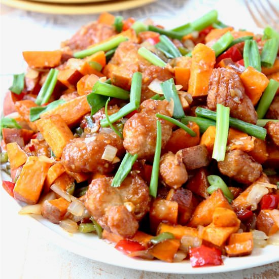 General Tso's Sweet Potato Hash - Recipe photo by Whitney Bond