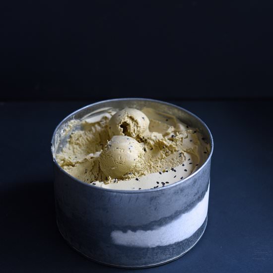 Sesame and liquorice ice cream - Recipe photo by Bibbyskitchenat36