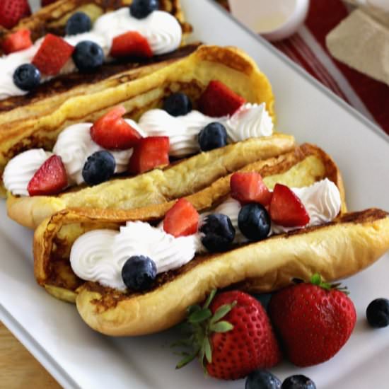 Hot Dog Bun French Toast - Recipe photo by ReneesKitchenAdventures