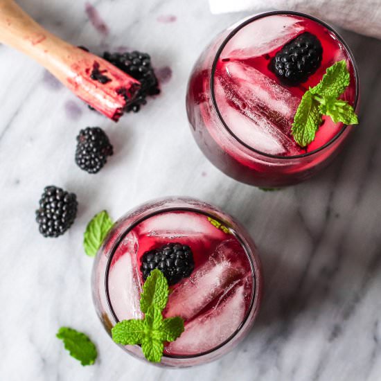Blackberry Lemonade Mojitos - Recipe photo by ShortGirlTallOrder