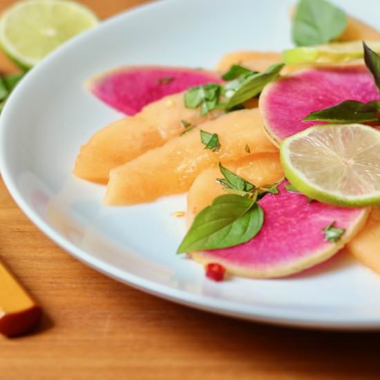 Thai Melon and Radish Salad - Recipe photo by the good eats co