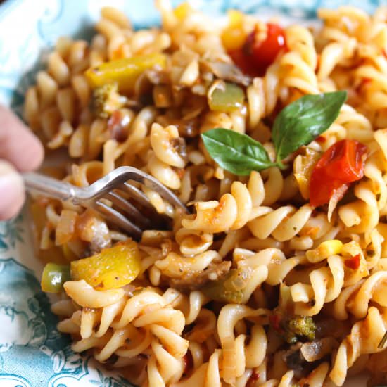 Tomato Sauce Pasta - Recipe photo by Masalachilli