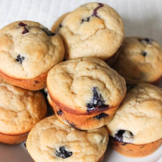 Healthy Blueberry Muffins - Recipe photo by twoplacesatonce