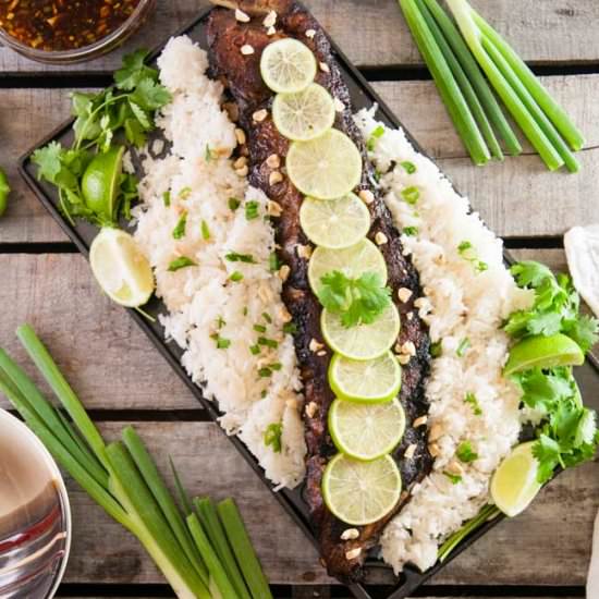 Thai Ribs with Coconut Rice - Recipe photo by SeasonedSprinkles