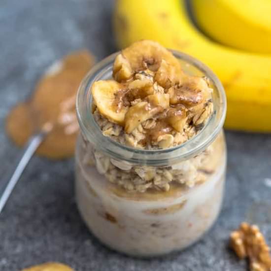 Banana Nut Overnight Oats - Recipe photo by LifemadeSweeter