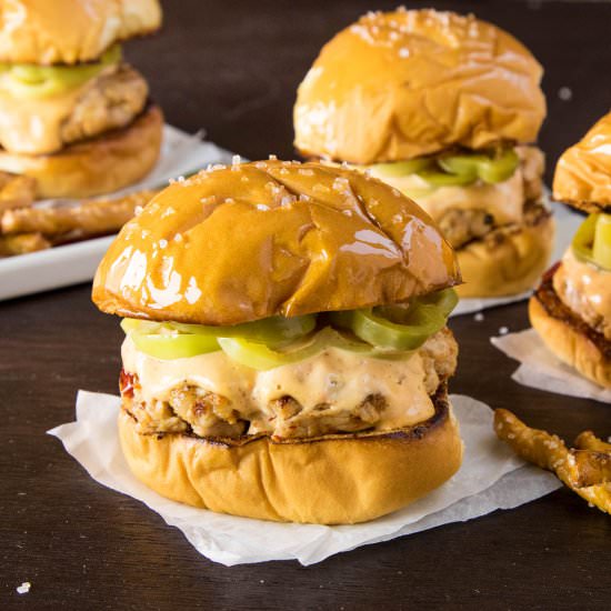 Fiery Pork Sliders w Guajillo Mayo - Recipe photo by ChiliPepperMadness