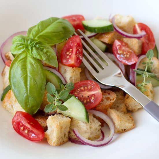 Panzanella Salad - Recipe photo by Sweets and Lifestyle