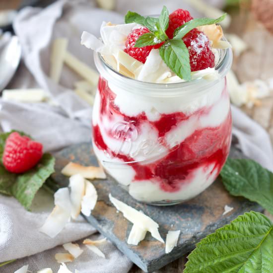Raspberry Coconut Tiramisu - Recipe photo by Sweets and Lifestyle
