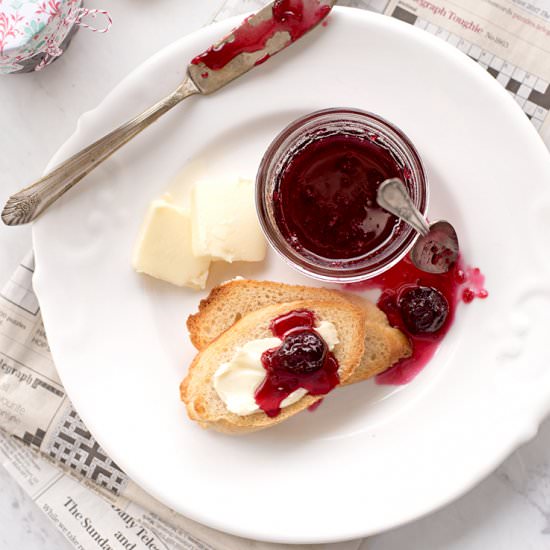 Sweet Cherry Merlot Jam - Recipe photo by vintagekitty