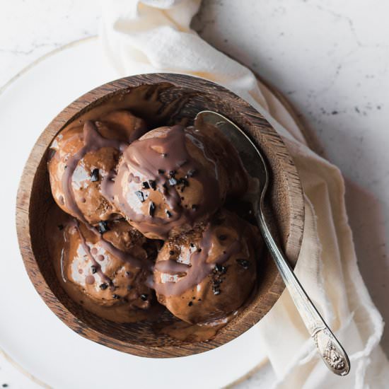 Chocolate Liquorice Ice Cream - Recipe photo by Mangio Quindi Sono