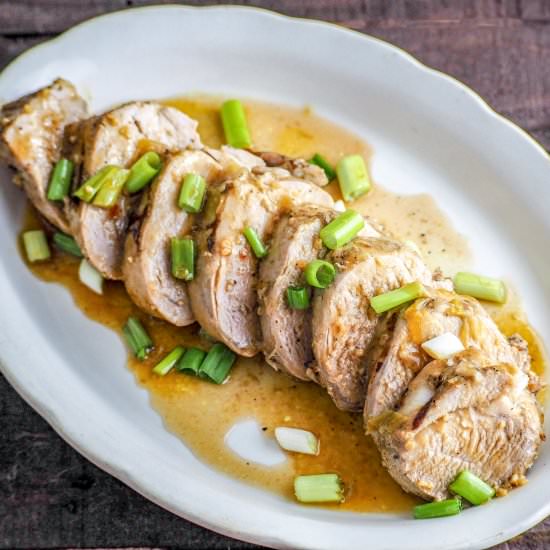 Instant Pot Ginger Garlic Soy Pork - Recipe photo by Mondayismeatloaf