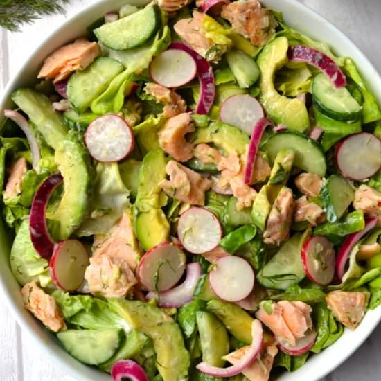 Salmon Dill Salad - Recipe photo by Every Last Bite