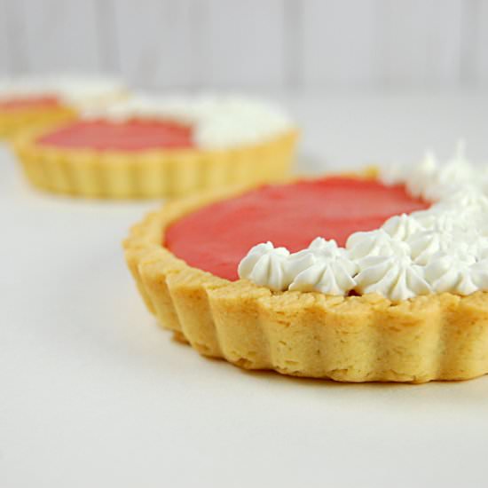 Summer Rhubarb Tarts - Recipe photo by Bluespoonbakery