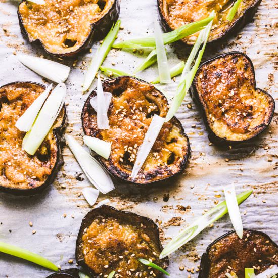 Nobu Style Miso Glazed Eggplant - Recipe photo by sipandfeast
