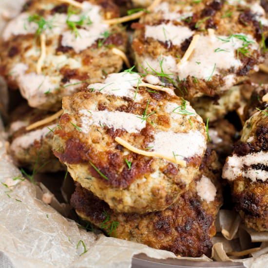 Cheesy Chicken Fritters - Recipe photo by realbalanced