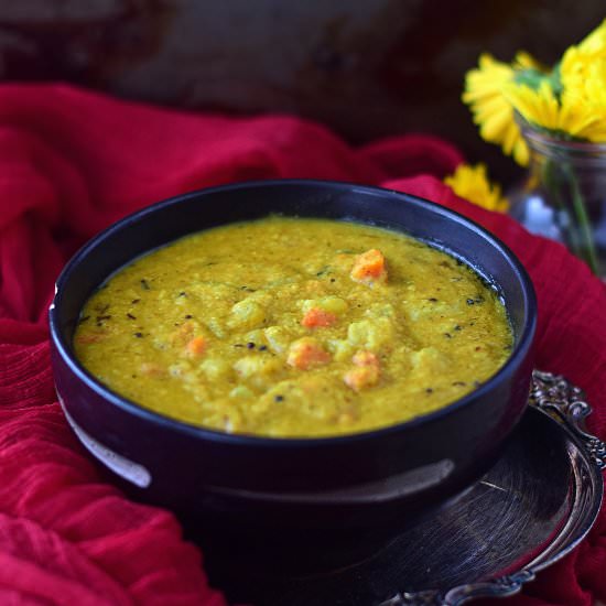 Mixed vegetable Kootu - Recipe photo by cookingwithpree