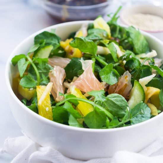 Rujak Salad with Watercress - Recipe photo by Atikaps