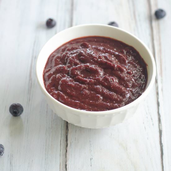 Blueberry BBQ Sauce - Recipe photo by theharvestskillet