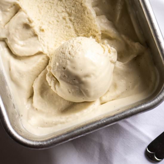 Keto French Vanilla Ice Cream - Recipe photo by Inspector Gorgeous