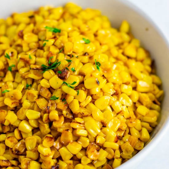 Best Skillet Corn Recipe - Recipe photo by buildyourbite