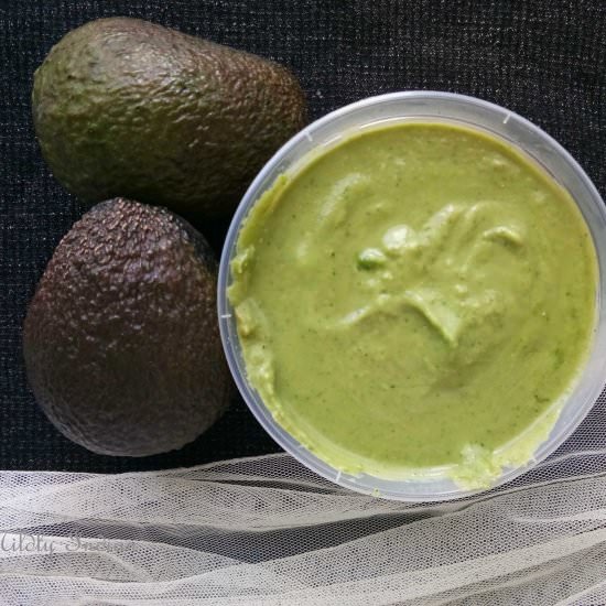 Avocado green chutney - Recipe photo by Mildlyindian