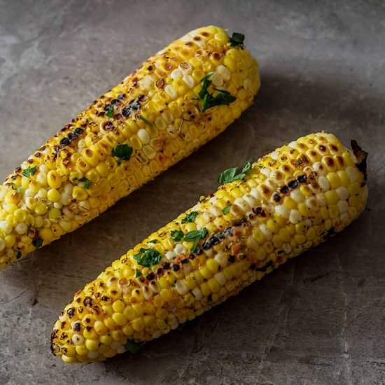 French Onion Grilled Corn - Recipe photo by seductioninkitchen