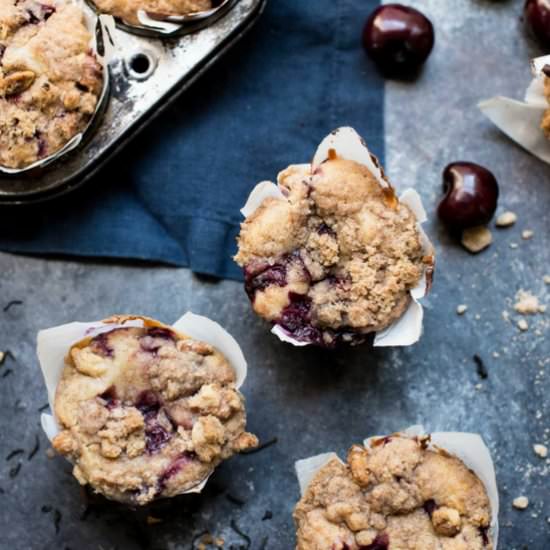 Chai Cherry Muffins - Recipe photo by hungerthirstplay