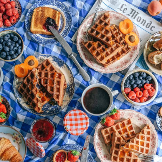 The Best Waffles - Recipe photo by The Cutlery Chronicles