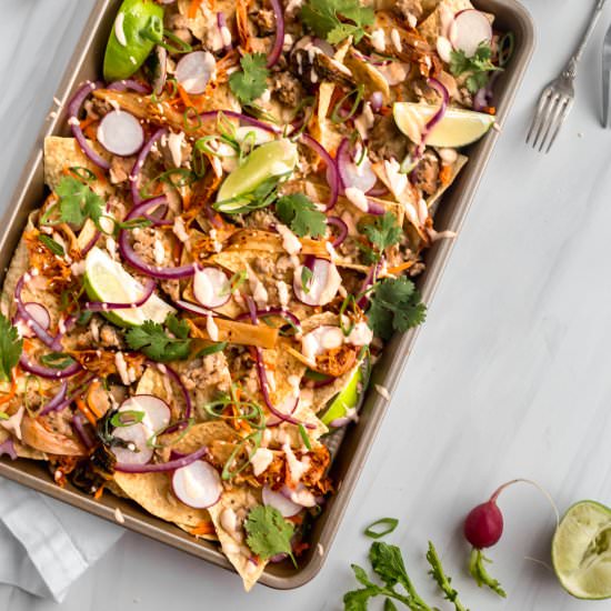 Banh mi sheet pan nachos - Recipe photo by wellseasonedstudio