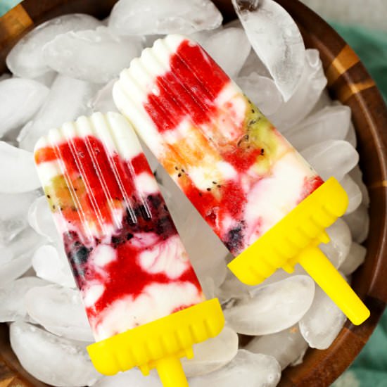 Greek Yogurt Fruit Popsicles - Recipe photo by brittaniep