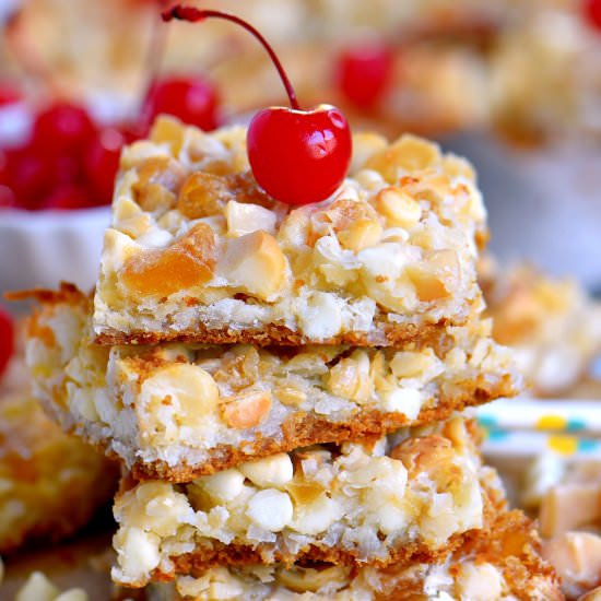 Piña Colada Magic Bars - Recipe photo by MomOnTimeout