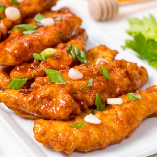 Chipotle-honey chicken crispers - Recipe photo by thanksgiving